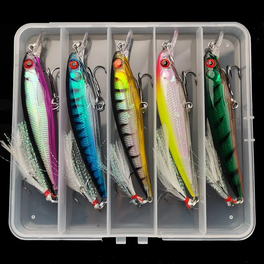 Fishing Equipment Used - 5pcs/box Laser 3D Eyes Bionic Minnow