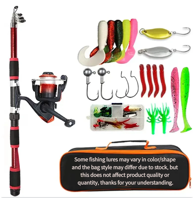 Fishing Equipment Online - Travel Telescopic Fishing Rod Full Kit,