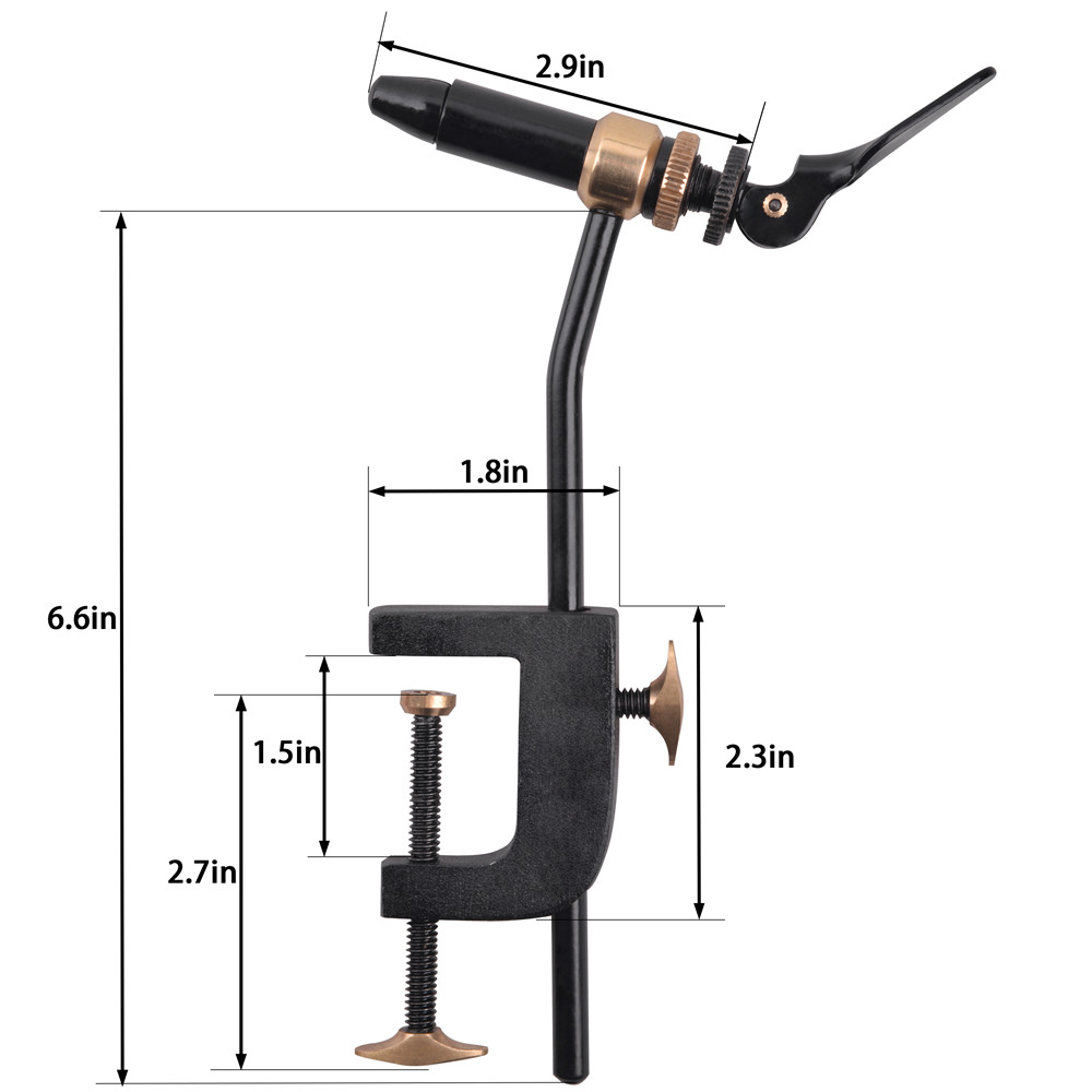 Rotary Fly Tying Vise Tool Saf - Fishing Equipment Kit ulasan dan harga
