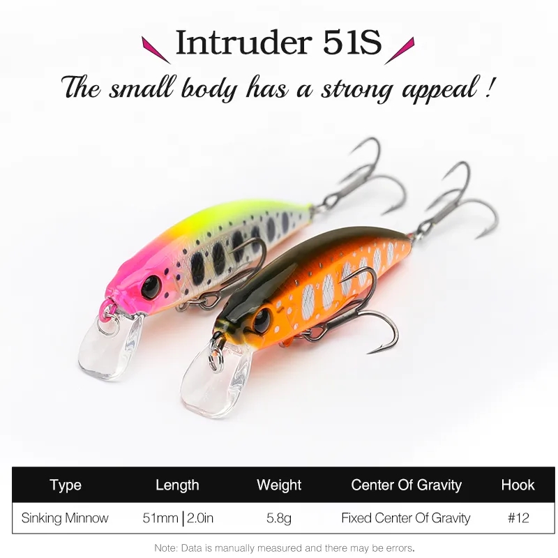 TSURINOYA 10PCS 51mm 5.8g Intr - Fishing Equipment Kit ulasan dan harga