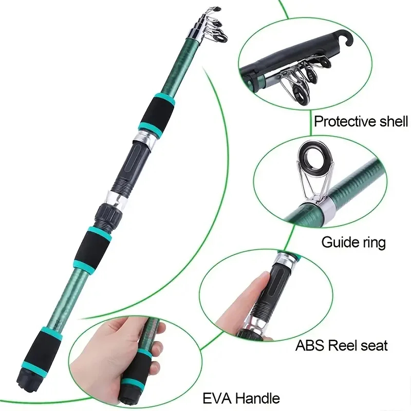 Travel Telescopic Fishing Rod  - Fishing Equipment Online ulasan dan harga